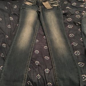 Bootcut Jeans with Decorative Pockets